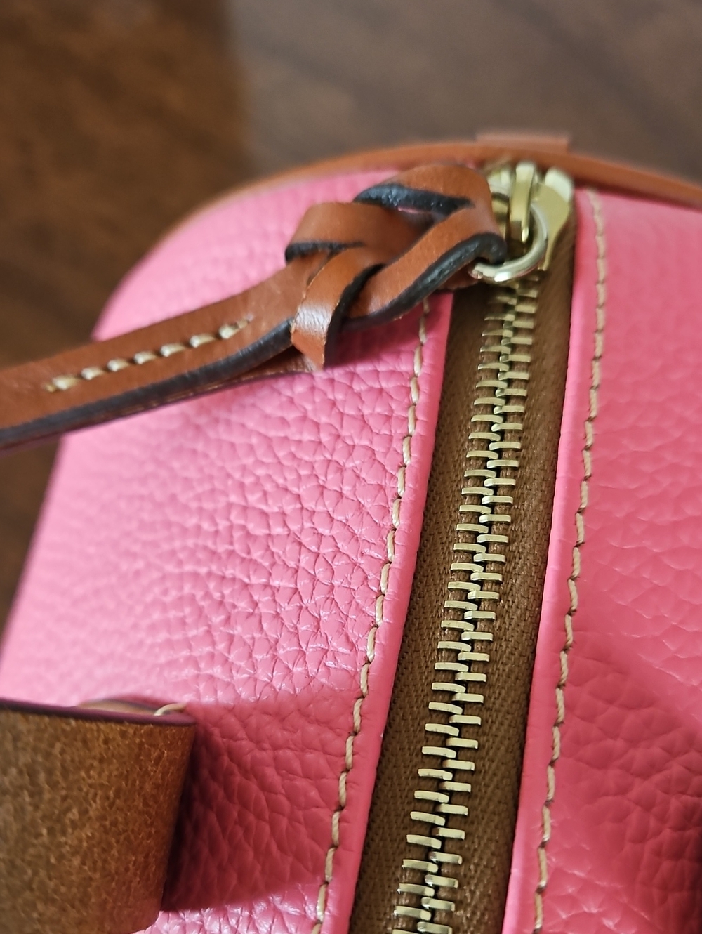 Dooney & Bourke Light Pink Olivia Leather Satchel Bag - Picture 13 of 16